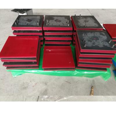 China Expanded Metal Back Urethane Lining Polyurethane Chute Liner Plates for sale