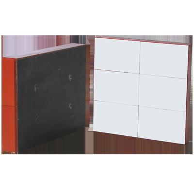 China Magnet Backed Rubber Ceramic Lining For Mining Cement Silo Chute for sale