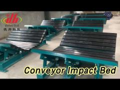 UHMW PE Conveyor Impact Bed Steel Frame Material Handing Replaceable