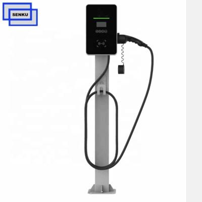 China Public use Wallbox 22KW 11KW 3phase ev charging station with type2 Wallbox 22kw plug for sale