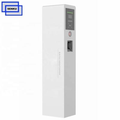 China Public OCPP Protocol 1.6 Dual Type2 22KW Plug Simultaneously Charging Station 2*22kw Charging Station for sale