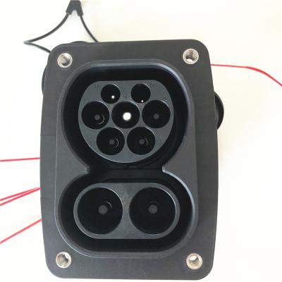 China For Electric Vehicles DC EV Intake 200A 2 EV Fast Charging Combo Socket CCS2 for sale