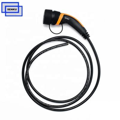 China (Insulator Flammability UL94 V-0) Senku 32A 480V AC Thermoplastic IEC 62196 Female Type 2 - Charging Cable for sale