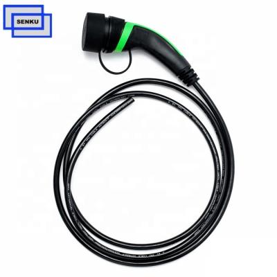 China Thermoplastic (Insulator Flammability UL94 V-0) Customized Cable Length Electric Car Charger Plug Charging Type - 2 250V AC 16A for sale