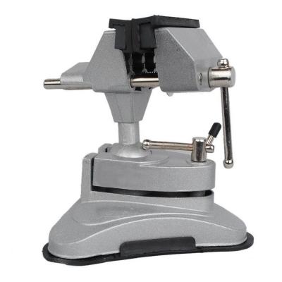 China Vacuum Hicen Aluminum Alloy Vacuum Suction Cup Bench Vice 90mm Mini Vise for sale