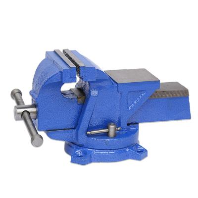 China Industrial Hicen 3~20'' Heavy Duty Adjustable Bench Vise Cast Iron Bench Vise Vice with Swivel for sale