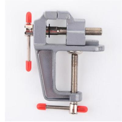 China Industrial Hicen Mini Aluminum Alloy Table Vise Woodworking Table Clamp Tool Vice for sale