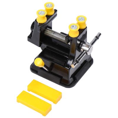 China Clamp Mini Strong Suction Cup Base Carving Table Bench Vise Metal Tool Space-Saving Press Clamp for sale