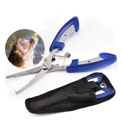 China Corrsion Resistant New Fashion Curved Mouth Multifunction Stainless Steel Line Cuter Remove Hook Fishing Pliers for sale