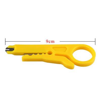 China Portable Hicen Professional Mini Wire Stripper Punch Down Cutter Stripping Tool Cut Line Pocket Multifunction Tool for sale