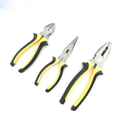 China All Hicen Carbon Steel Materials Wire Cutter Combination Pliers With Insulated Handle for sale