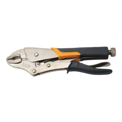 China MULTI FUNCTIONAL High Quality Double Color Handle Carbon Steel V Jaw Heat Treatmetn Locking Plier for sale