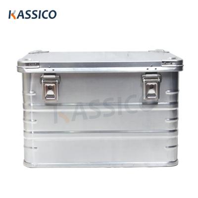 China KASSICO 1.0mm Lightweight Aluminum Storage Box For 4WD Off Road Truck Transport Camping Box With Aluminum Stackable Corners for sale