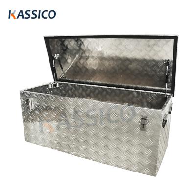 China Large Waterproof Aluminum Metal Tool Box Transport Box For Truck UTE Pickup for sale