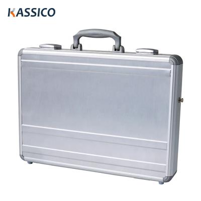 China Lightweight/Durable/Easy In Carry Custom Portable Aluminum Notebook Aluminum Notebook Carrying Case Attaché Case Briefcase for sale