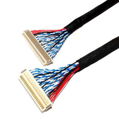 China COMPUTER SINO-MEDIA 40pin 30pin JAE FI-X30 computer mic I-PEX20454 IP 30 pin lvds coax cable for lcd panel for sale