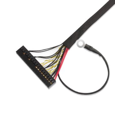 China Micro 50 pin lvds cable molex 8pin backlight display lvds coaxial cable for sale