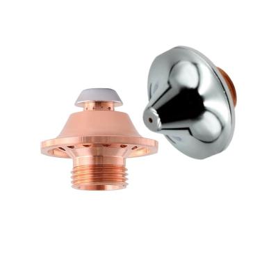 China Metal Cutter Head Lynnuo Laser Cut Jets Amada Nozzles D25H20 Single/Double Layers With Chromed For Fiber Cutter Head for sale