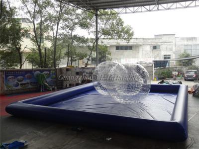 China Outdoor Rectangular Water Ball Pool , Inflatable Above Ground Swimming Pools for sale