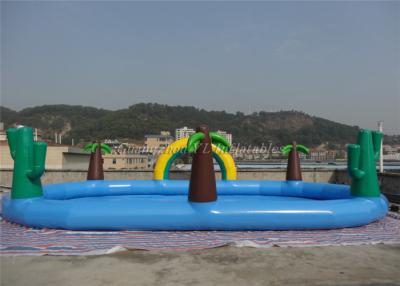 China Fire - Retardant Children Blow Up Water Park Water Ball Pool With Rainbow And Tree for sale