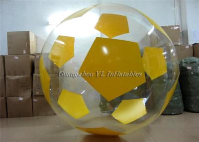 China Football Style Inflatable Water Walking Ball , Human Hamster Ball On Water Giant Pool for sale