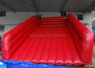 China Funny Inflatable Yard Toys Adults Human Zorb Ball Ramp Slide Red Color for sale