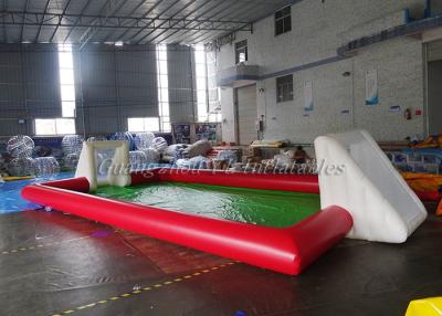 China Echada inflable blanca inflable comercial gigante del fútbol del campo de deportes en venta