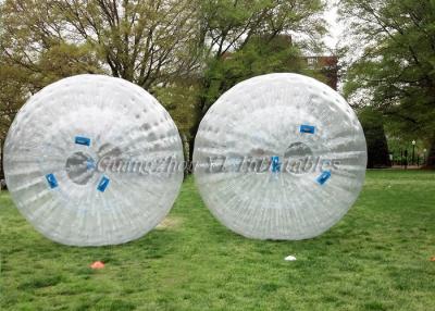 China Transparent 2.8m x 1.8m PVC Inflatable Body Zorbing Ball For Rolling Ramp for sale