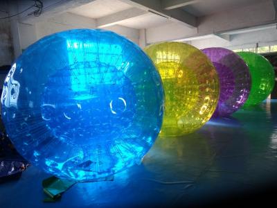 China Multi Colored 0.7mm TPU Inflatable Zorb Ball Big Glass Gall 2.8m Diameter for sale