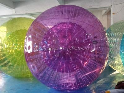 China Colorful Inflatable Zorb Ball , Rolling Human Body Zorb Ball 2.8m x 1.8m for sale