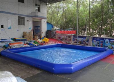 China Blauw die de Opblaasbare Pool van de het Waterbal van het Spelpark voor Waterbalspels inkerven Te koop