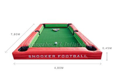 China Wechselwirkendes aufblasbares Sport-Feld für Snooker-/des Fußball-7,8 * 4,8 M zu verkaufen