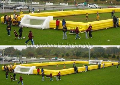 China 0.55mm PVC Inflatable Sports Field , Amusement Inflatable Soccer Pitch 10×8M for sale