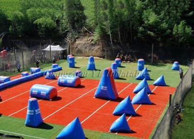 China Red And Blue Inflatable Paintball Bunkers Games for sale