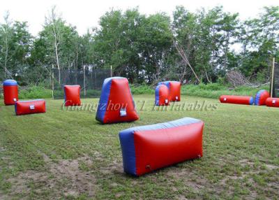 China Printed Speedball Inflatable Bunkers Obstacle / Inflatable Paintball Field for sale