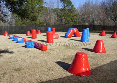 China Backyard Inflatable Paintball Bunkers / Paintball Court / Sup Air Bunkers for sale