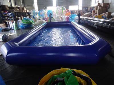 China De blauwe Opblaasbare Pool van de het Waterbal van het Waterpark voor Waterbalspels Te koop