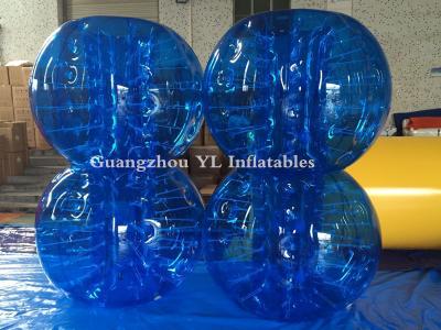 China Amusement Body Bubble Ball Air Bubble Human Sized Hamster Ball Football Soccer Full Blue for sale