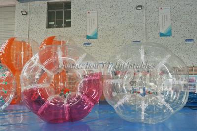 China PVC Kids Bubble Ball With Red and Blue Dots Inflatable Body Bumper Ball for sale