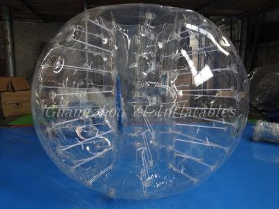 Chine Le plein football de butoir gonflable humain transparent de boule de bulle pour les jeux de plein air à vendre