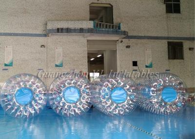 China Transparent Inflatable Water Roller , Swimming Inflatable Fun Roller With Cover for sale