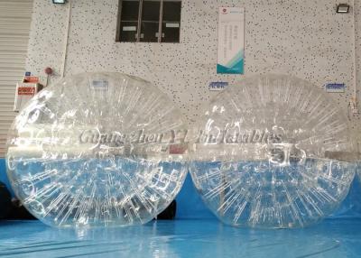 Chine Boule gonflable simple transparente de Zorbing de corps de l'entrée TPU de 2.8m x de 1.8m à vendre