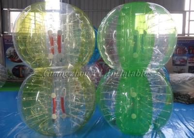 China Good Half Yellow Feedback Body Inflation Ball Suit Soccer Zorbing Clear for sale