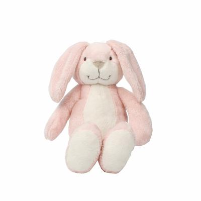 China Cute Pink Bunny Doll Fun Rabbit Plush Toy Cute Pink Big Eared Kawaii Bunny Kids Sleep Soothing Doll for sale