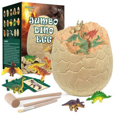 China Handmade Clay Kids Excavation Toys Dinosaur Egg Dinosaur Fossil Treasure Collection Exploration Archaeological Toys DIY Digging Toy for sale