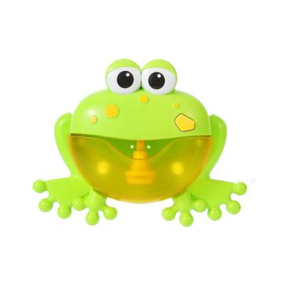 China Water Toys Frog Bubble Bath Maker Glow Play Water Bathroom Baby Bath Toys for sale