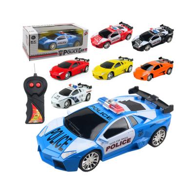 China Kids rc car simulation police sports car vehicle plastic educational rc car toys for sale