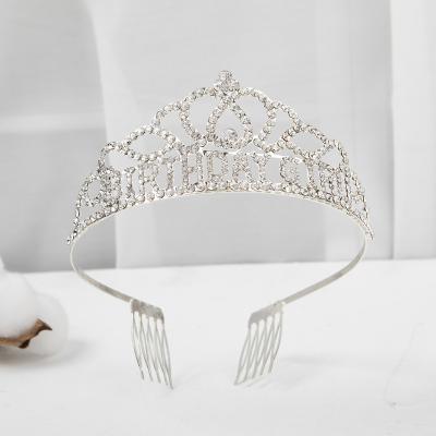 China Embellish Best Selling Jewelry 2022 Diamond Wedding Luxury Bridal Crown Hair Band Headpieces Birthday Girl Tiaras Party For Queens for sale