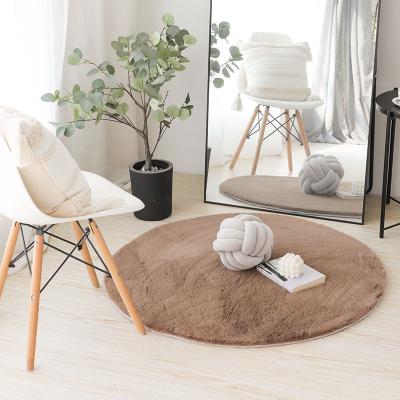 China Washable Soft Faux Rabbit Fur Blanket Area Rug White Fluffy Shag Rug Blanket Rugs For Bedroom Living Room for sale