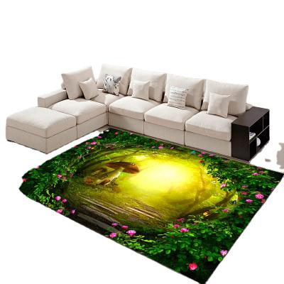 China Reversible made in china factory modern manufacturing 3d printed rug living room to upholster luxury casino rug for sale